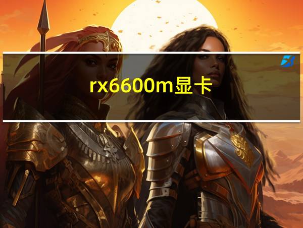 rx6600m显卡的相关图片