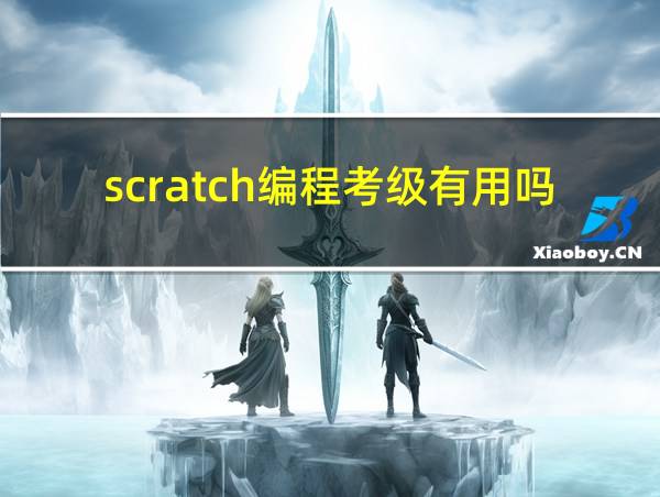 scratch编程考级有用吗的相关图片