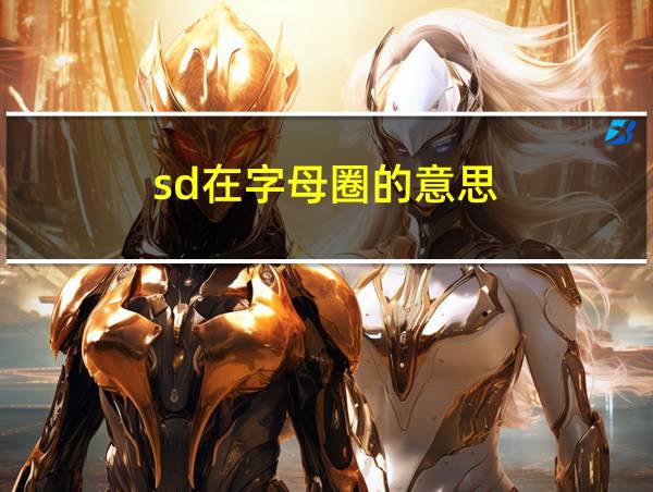 sd在字母圈的意思的相关图片