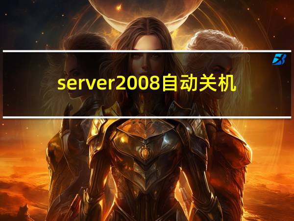 server2008自动关机的相关图片