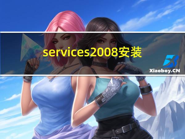 services2008安装的相关图片