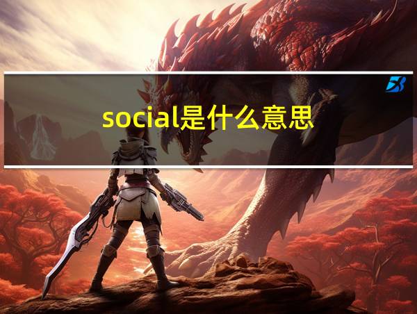 social是什么意思?的相关图片