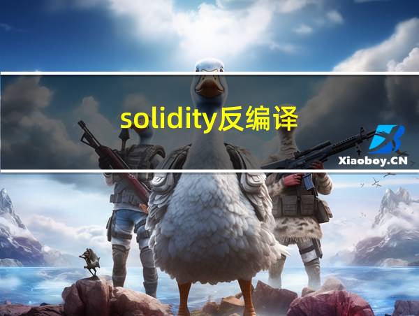 solidity反编译的相关图片