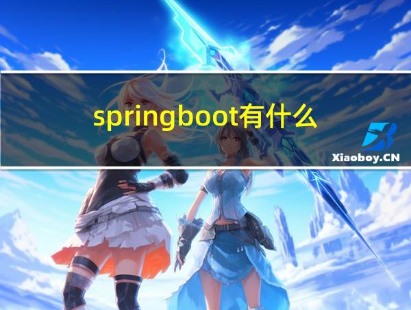 springboot有什么的相关图片