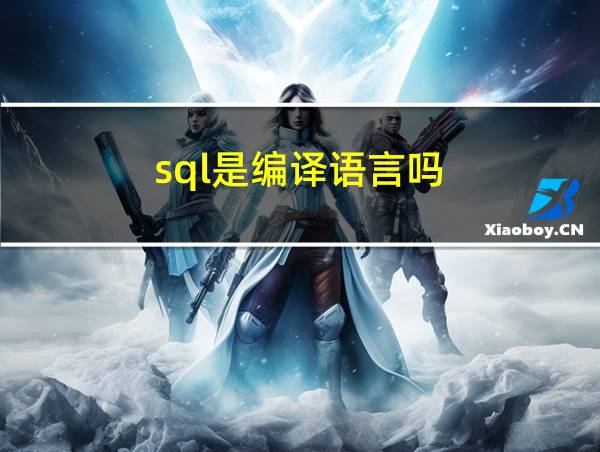 sql是编译语言吗的相关图片