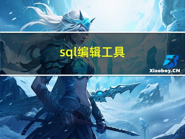 sql编辑工具的相关图片