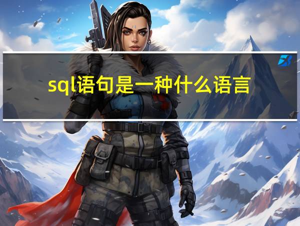 sql语句是一种什么语言的相关图片