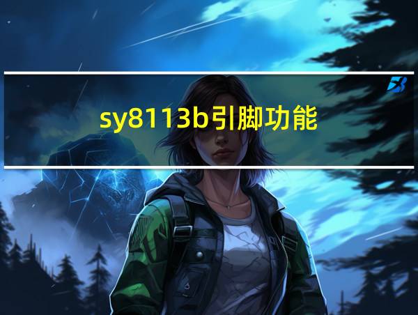 sy8113b引脚功能的相关图片