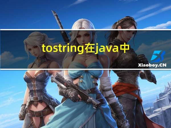 tostring在java中的用法的相关图片