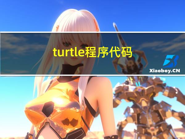 turtle程序代码的相关图片