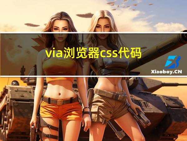 via浏览器css代码的相关图片