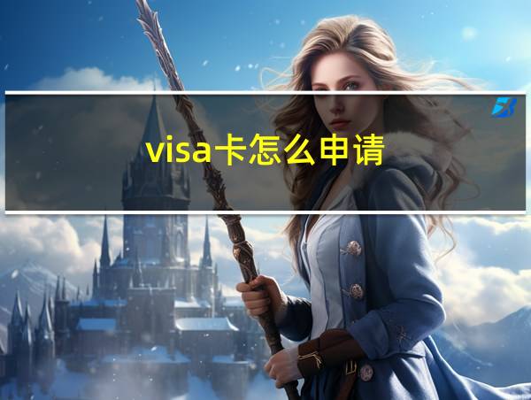 visa卡怎么申请的相关图片