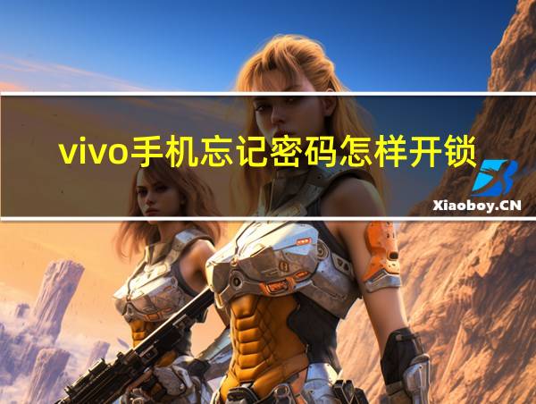 vivo手机忘记密码怎样开锁的相关图片