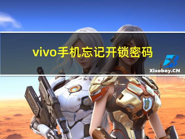 vivo手机忘记开锁密码的相关图片