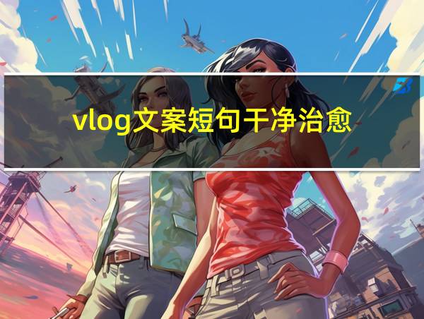 vlog文案短句干净治愈的相关图片