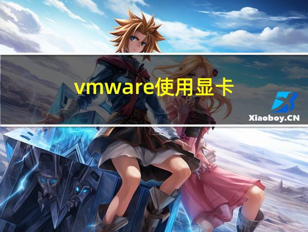 vmware使用显卡的相关图片