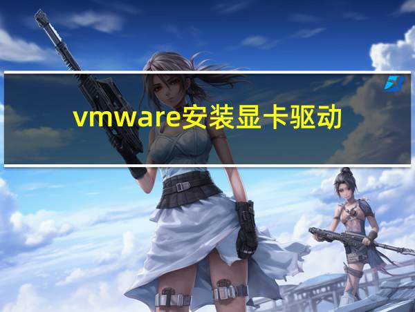 vmware安装显卡驱动的相关图片