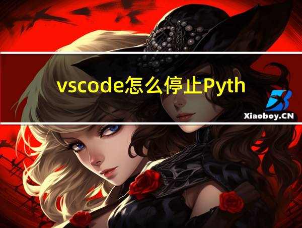 vscode怎么停止Python程序的相关图片