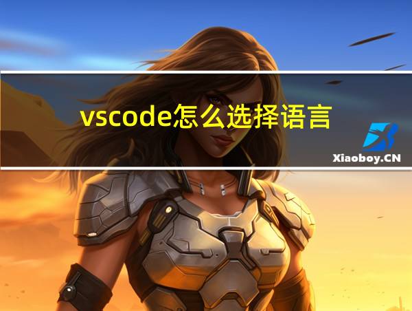 vscode怎么选择语言的相关图片