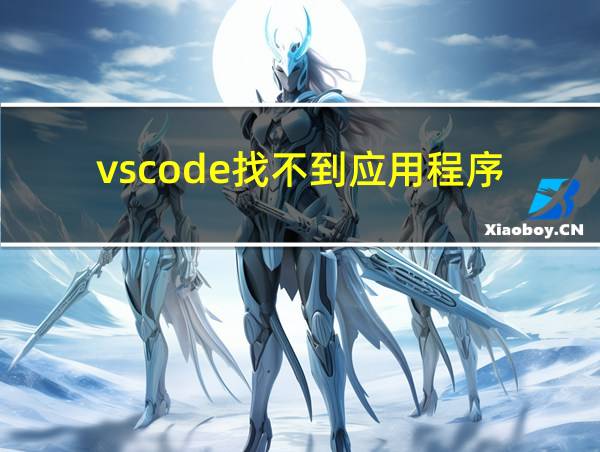 vscode找不到应用程序的相关图片