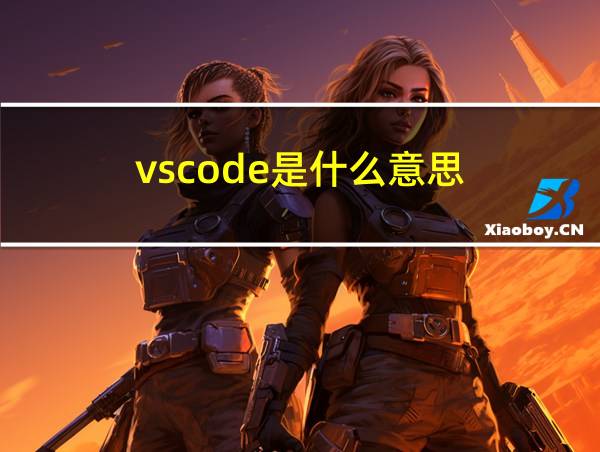 vscode是什么意思的相关图片