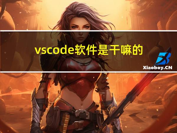 vscode软件是干嘛的的相关图片