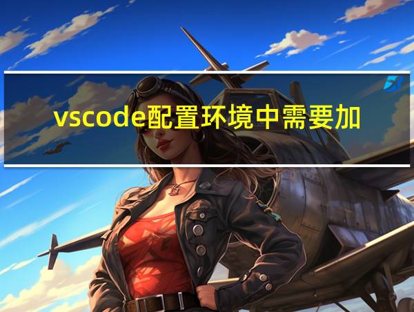 vscode配置环境中需要加的内容的相关图片