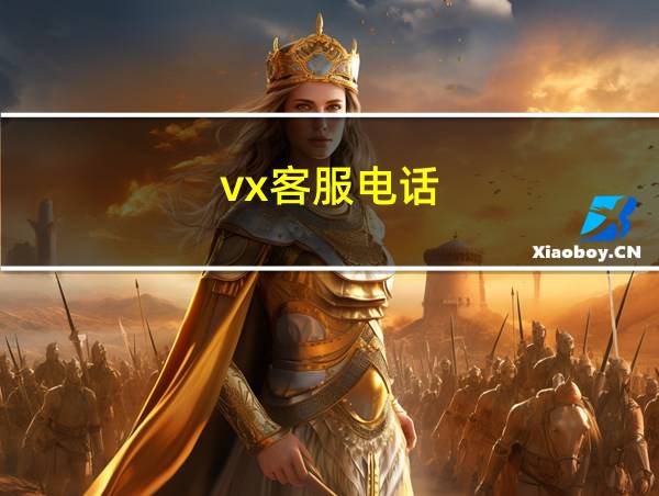 vx客服电话的相关图片