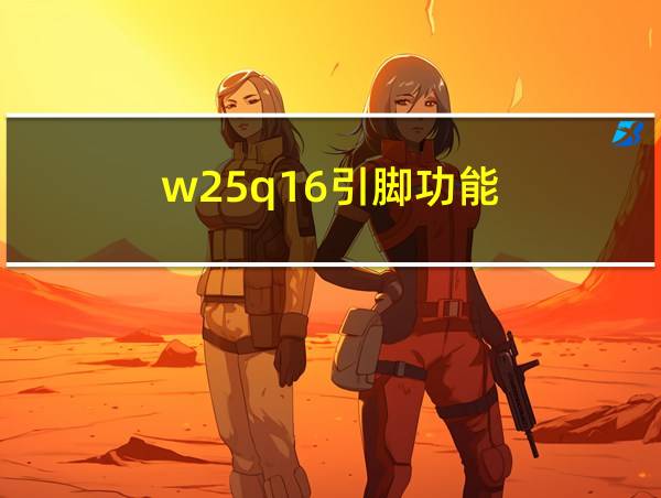 w25q16引脚功能的相关图片