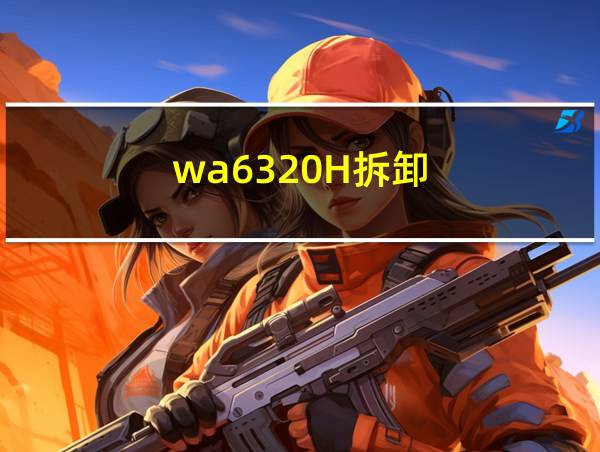 wa6320H拆卸的相关图片