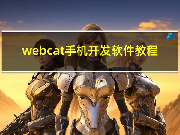 webcat手机开发软件教程的相关图片