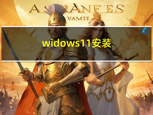 widows11安装的相关图片