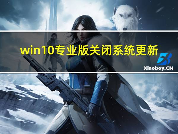 win10专业版关闭系统更新的相关图片