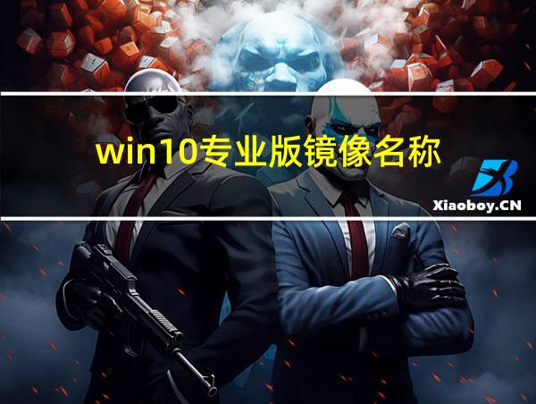 win10专业版镜像名称的相关图片