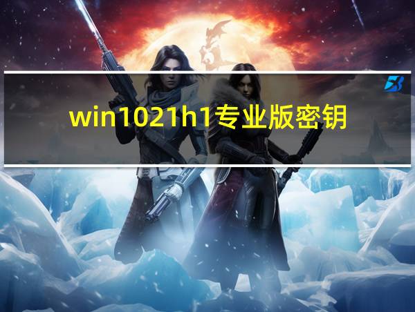 win1021h1专业版密钥的相关图片