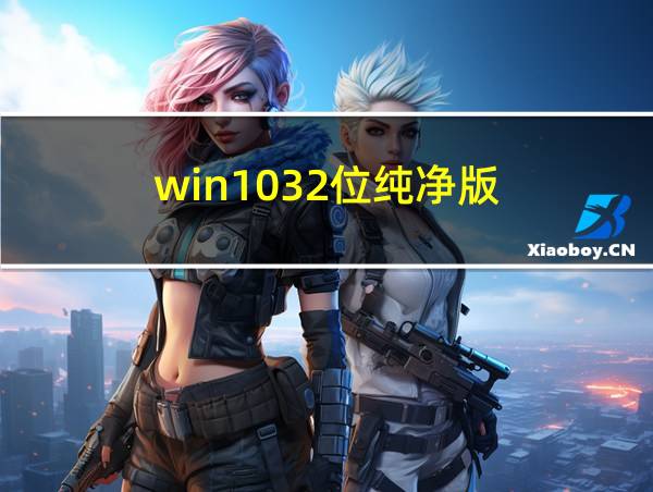 win1032位纯净版的相关图片