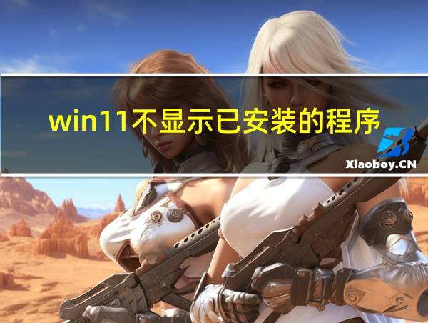 win11不显示已安装的程序的相关图片