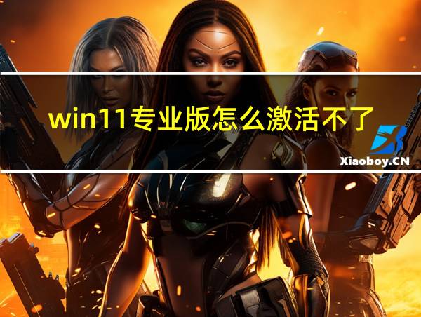 win11专业版怎么激活不了的相关图片