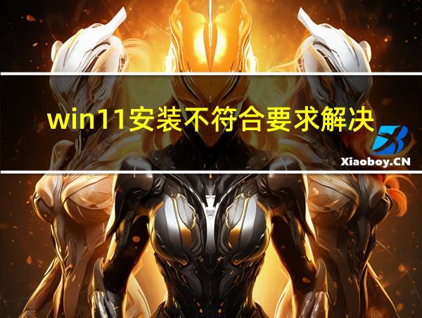 win11安装不符合要求解决方法的相关图片