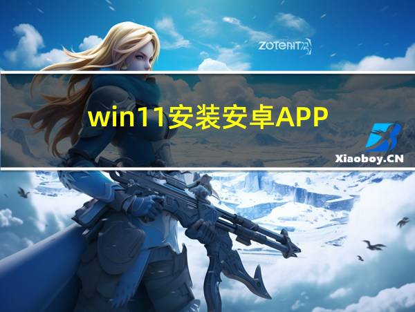 win11安装安卓APP的相关图片