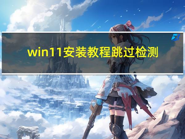 win11安装教程跳过检测的相关图片