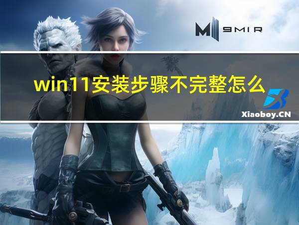 win11安装步骤不完整怎么办的相关图片