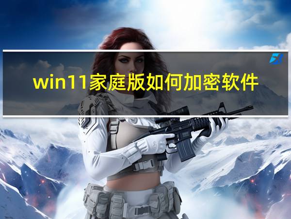 win11家庭版如何加密软件的相关图片