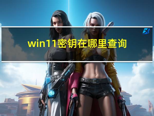 win11密钥在哪里查询的相关图片