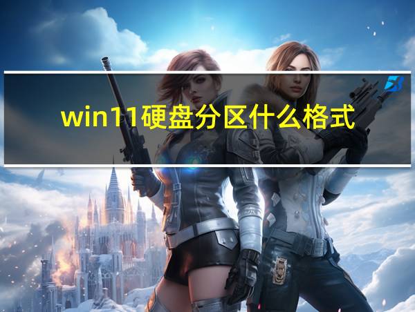 win11硬盘分区什么格式的相关图片