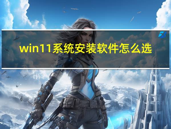 win11系统安装软件怎么选盘的相关图片