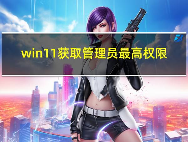 win11获取管理员最高权限的相关图片