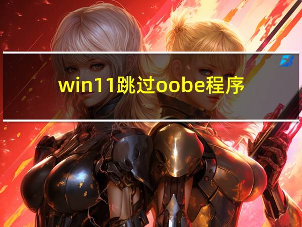 win11跳过oobe程序的相关图片