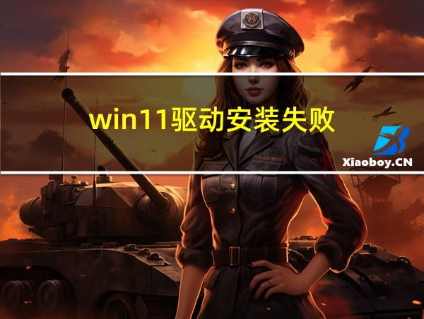 win11驱动安装失败的相关图片