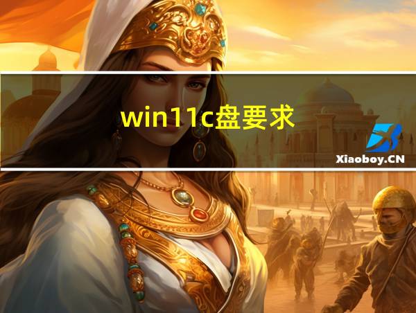 win11c盘要求的相关图片